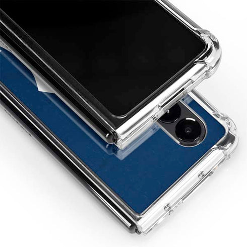 MLB New York Yankees - Solid Distressed Galaxy Z Fold4 5G Clear Case